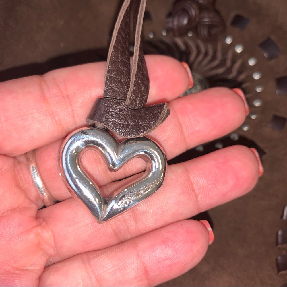 Brighton Suede Large Drawstring Bag - image 4